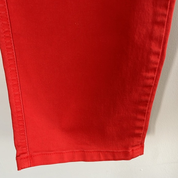 Olsen Mona Slim Blossom Red Jeans Size 14 - Picture 8 of 14